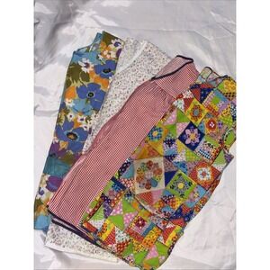 Vintage Lunch Lady Apron Smocks Lot Of 4 Most Handmade With Flaws